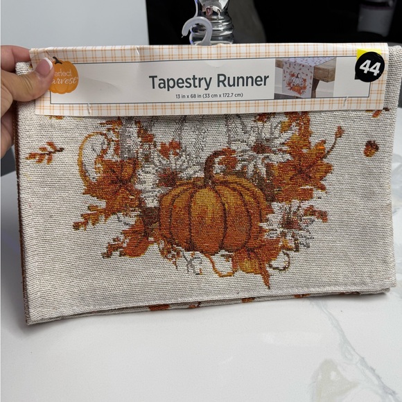 Other - Tapestry Runner Pumpkin- Orange and Brown fall theme